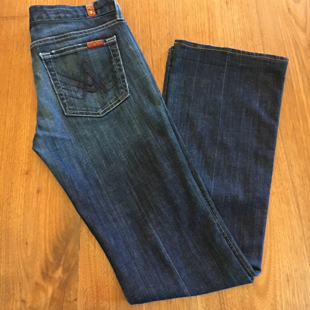 7 FAMK “A” Pocket bootcut Jeans